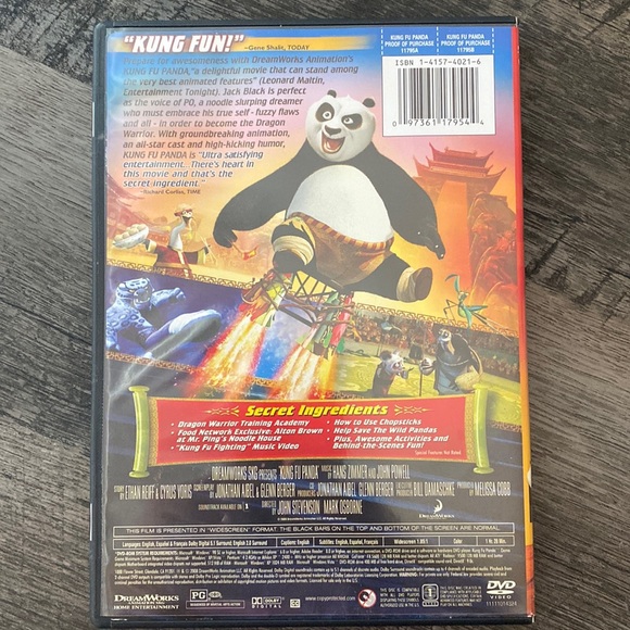 DreamWorks “Kung Fu Panda” rated PG- used - Picture 2 of 3